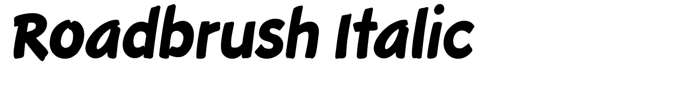 Roadbrush Italic
